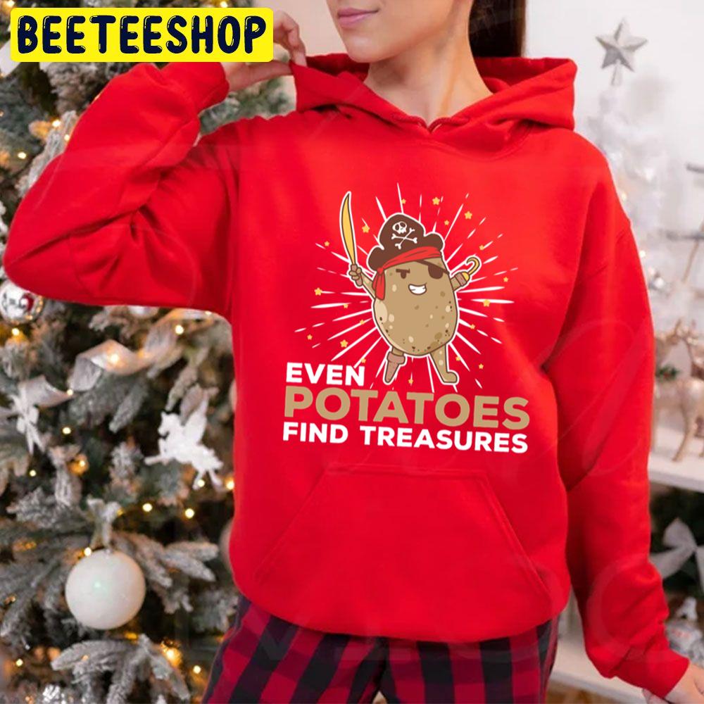 Captain Potatoes Funny Potato Ship Pirate Treasure Trending Unisex Hoodie Captain Potatoes Funny Potato Ship Pirate Treasure Trending Unisex Hoodie