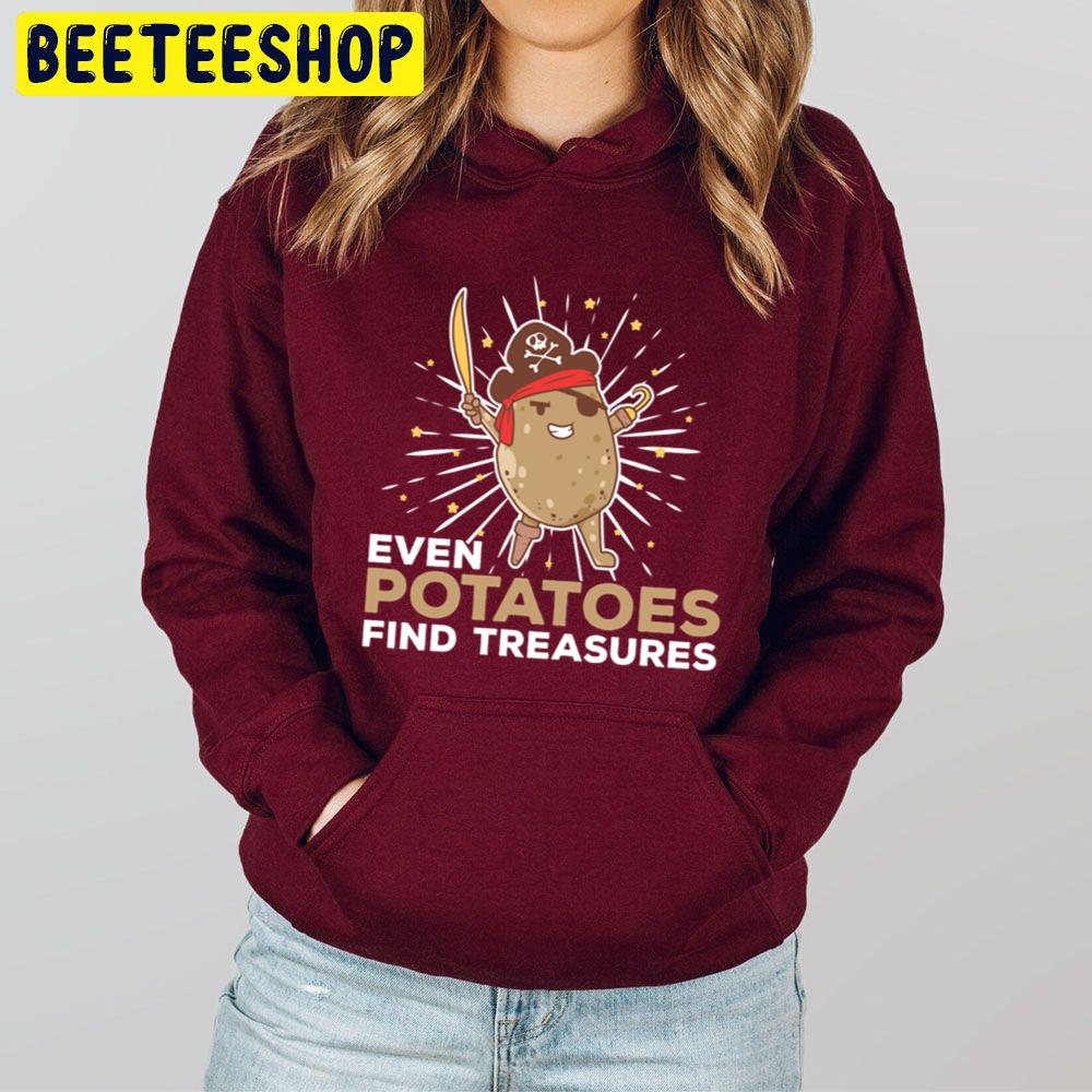 Captain Potatoes Funny Potato Ship Pirate Treasure Trending Unisex Hoodie Captain Potatoes Funny Potato Ship Pirate Treasure Trending Unisex Hoodie