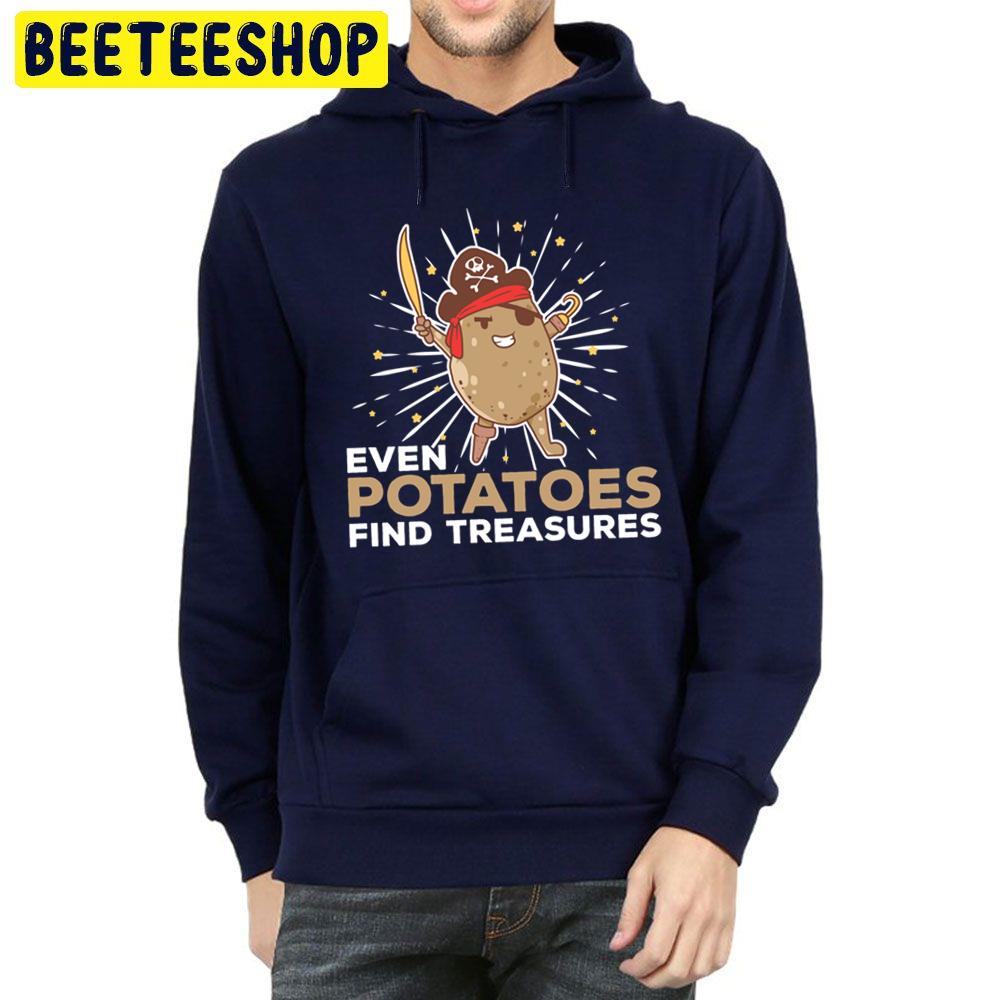 Captain Potatoes Funny Potato Ship Pirate Treasure Trending Unisex Hoodie Captain Potatoes Funny Potato Ship Pirate Treasure Trending Unisex Hoodie