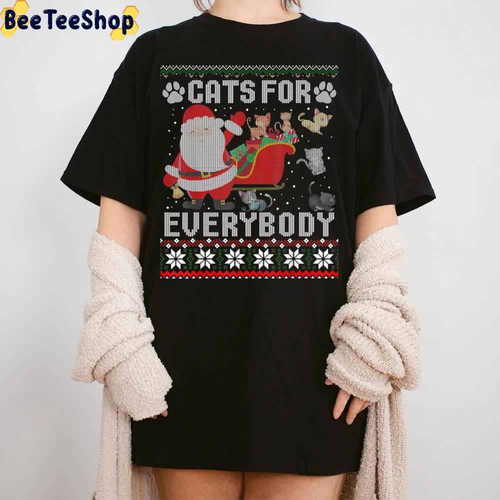 Cats For Everybody Christmas Cute Cat Lover Knit Pattern Trending Unisex Sweatshirt Cats For Everybody Christmas Cute Cat Lover Knit Pattern Trending Unisex Sweatshirt