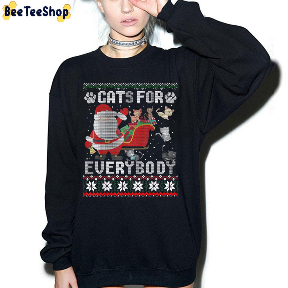 Cats For Everybody Christmas Cute Cat Lover Knit Pattern Trending Unisex Sweatshirt Cats For Everybody Christmas Cute Cat Lover Knit Pattern Trending Unisex Sweatshirt