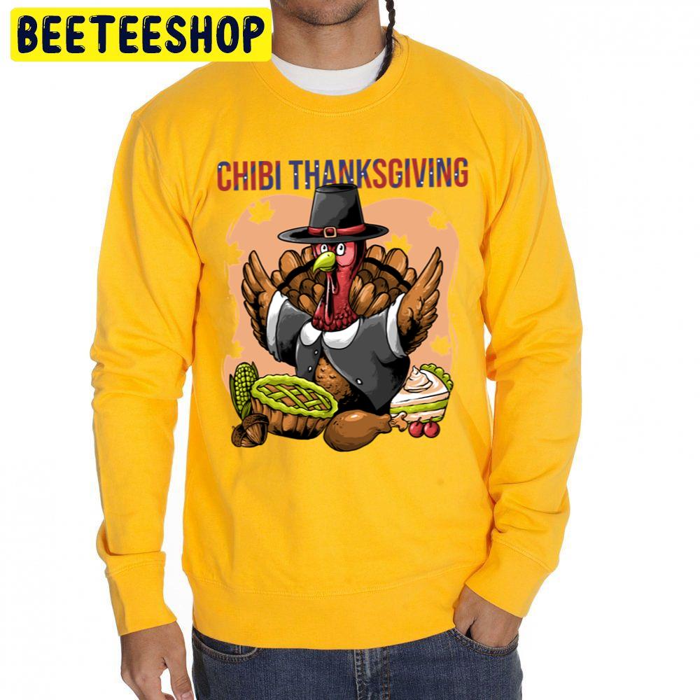 Chibi Thanksgiving Turkey Trending Unisex Sweatshirt Chibi Thanksgiving Turkey Trending Unisex Sweatshirt