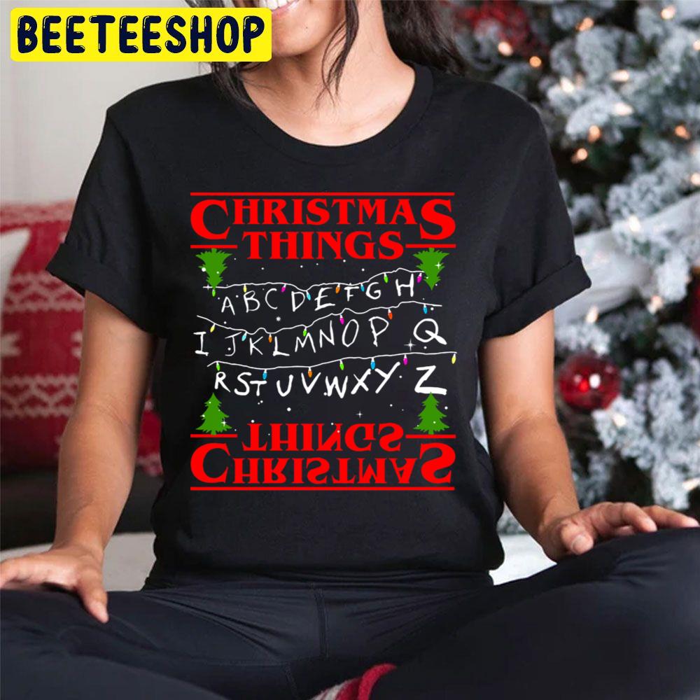 Christmas Alphabet Christmas Things Stranger Things Lover Trending Unisex Hoodie Christmas Alphabet Christmas Things Stranger Things Lover Trending Unisex Hoodie