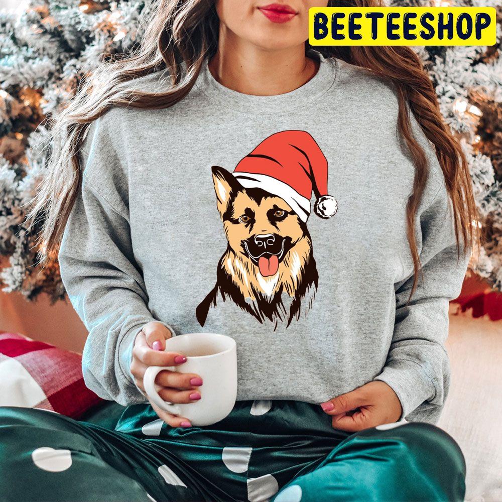 Christmas Dog Lover Santa Hat Trending Unisex Hoodie Christmas Dog Lover Santa Hat Trending Unisex Hoodie