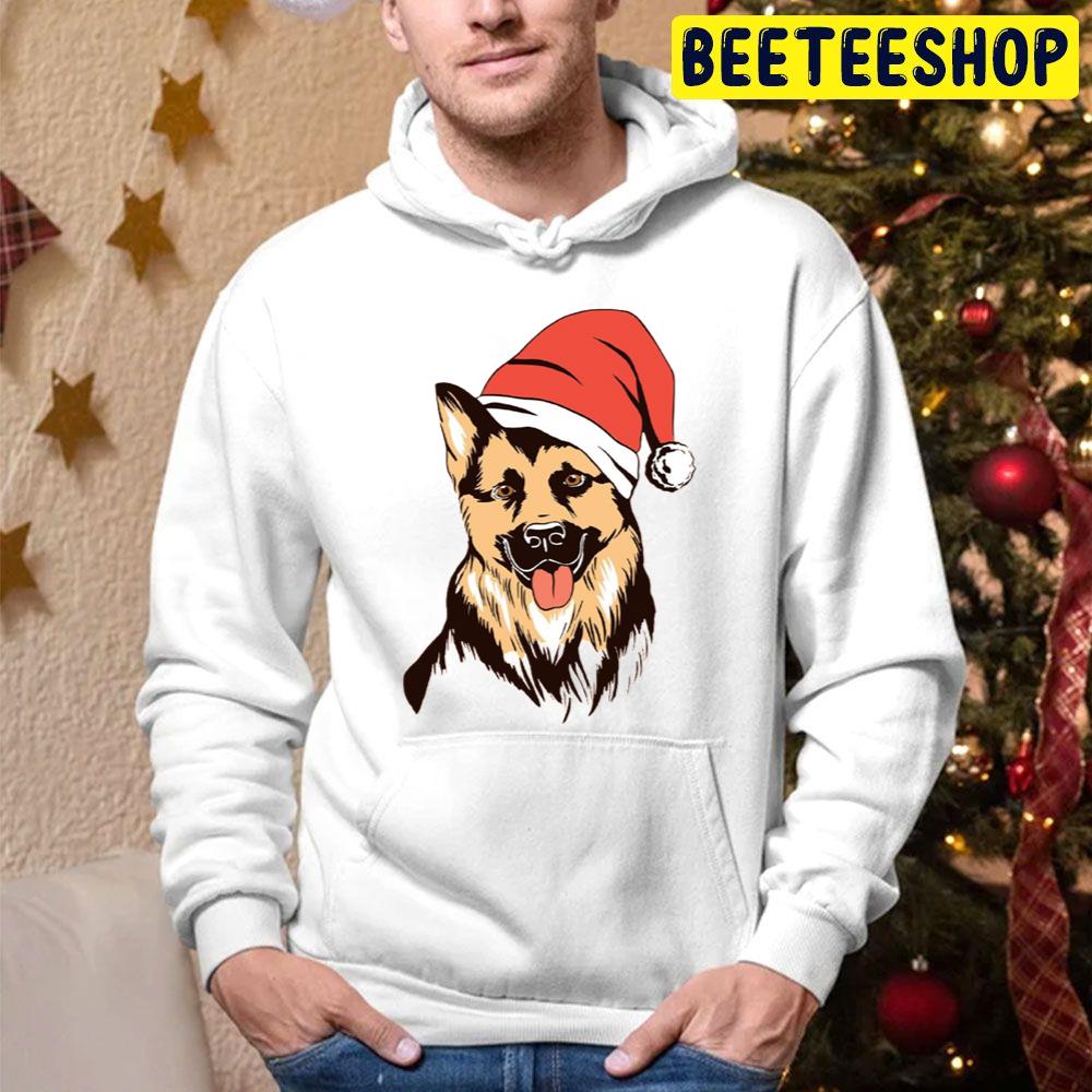 Christmas Dog Lover Santa Hat Trending Unisex Hoodie Christmas Dog Lover Santa Hat Trending Unisex Hoodie
