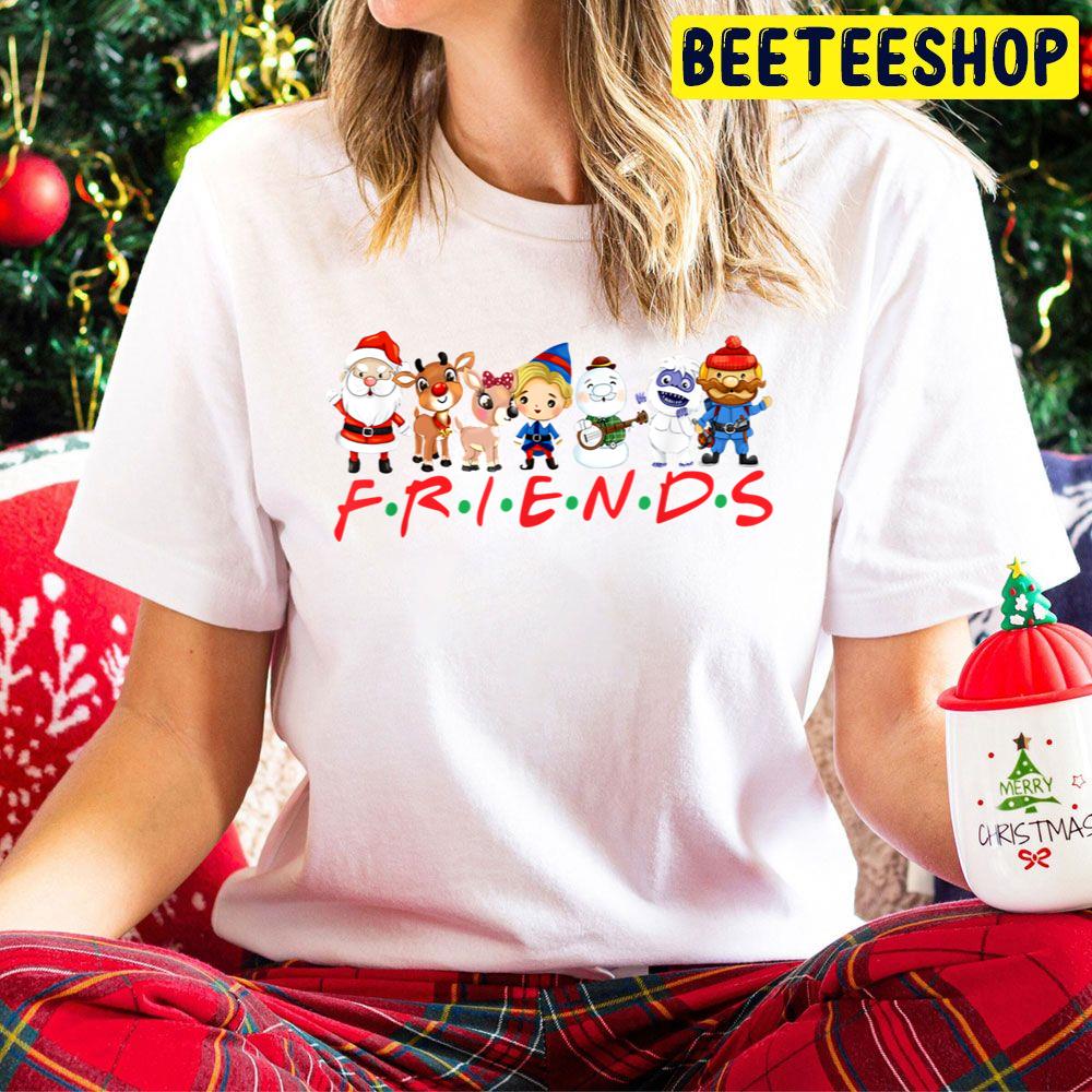 Christmas Friends Santa Rudolph Snowman Family Xmas Trending Unisex Hoodie Christmas Friends Santa Rudolph Snowman Family Xmas Trending Unisex Hoodie