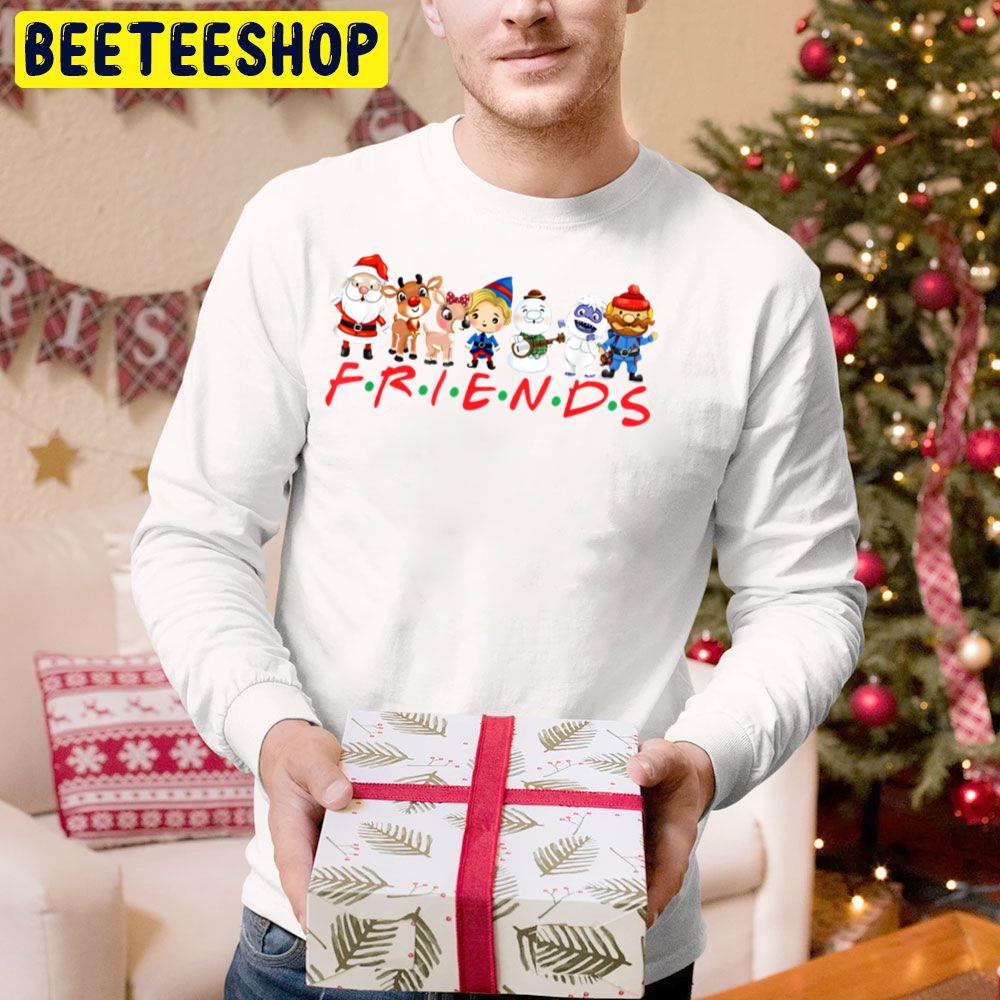 Christmas Friends Santa Rudolph Snowman Family Xmas Trending Unisex Hoodie Christmas Friends Santa Rudolph Snowman Family Xmas Trending Unisex Hoodie