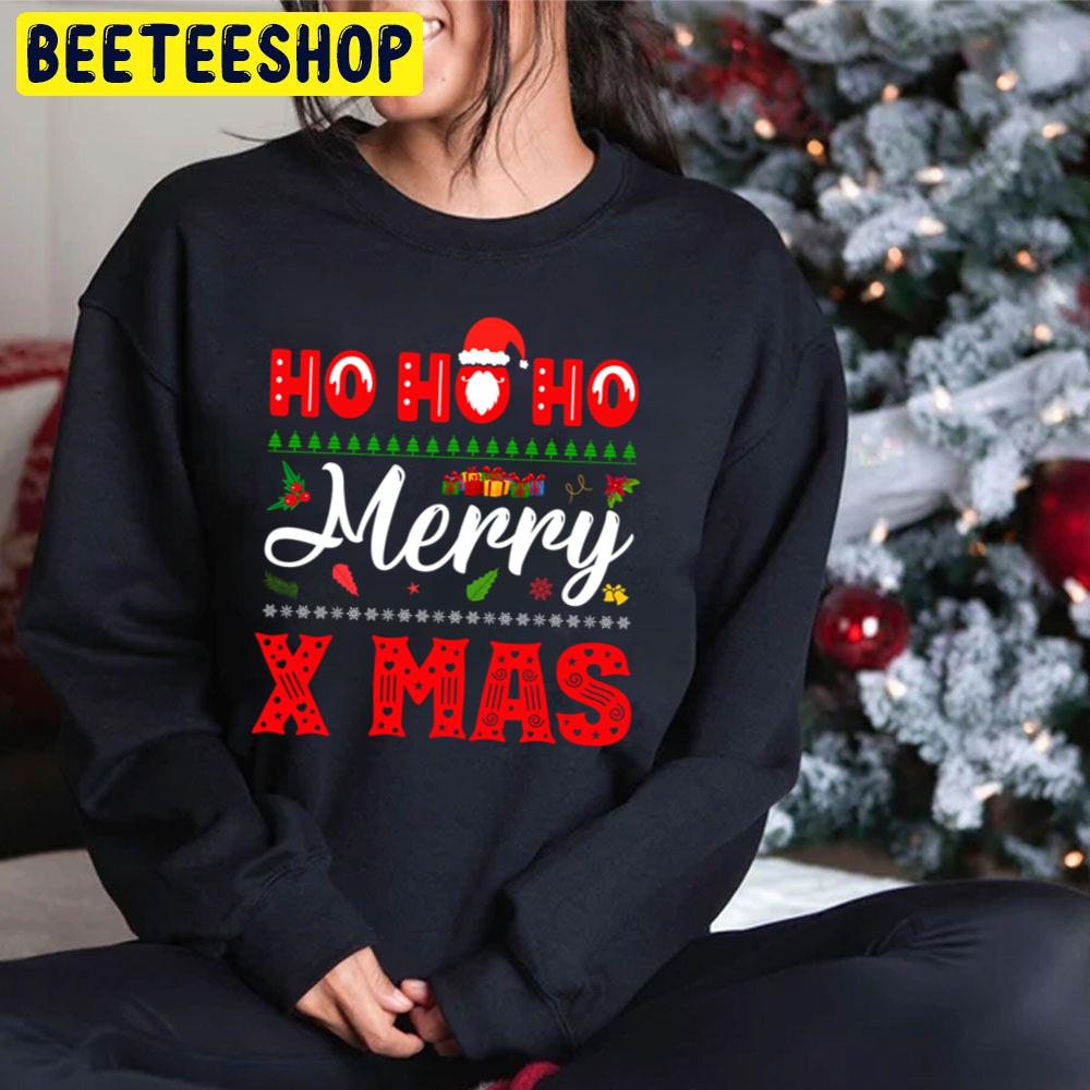 Christmas Ho Ho Ho Merry X Mas Trending Unisex Hoodie Christmas Ho Ho Ho Merry X Mas Trending Unisex Hoodie