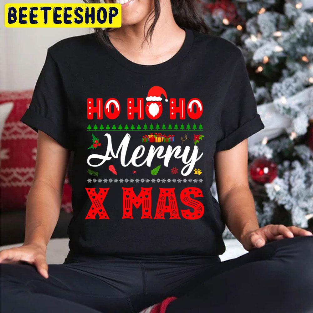 Christmas Ho Ho Ho Merry X Mas Trending Unisex Hoodie Christmas Ho Ho Ho Merry X Mas Trending Unisex Hoodie