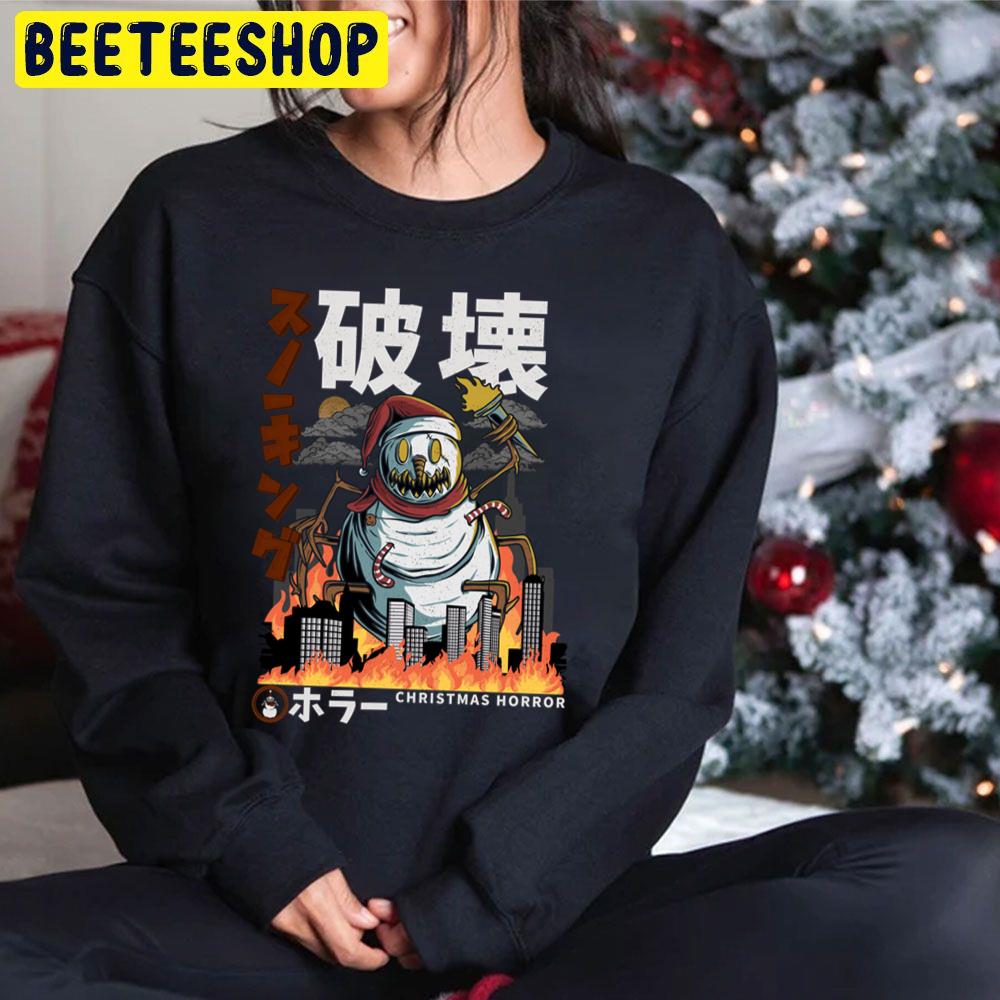 Christmas Horror Movies Terrifying Snow Monster Trending Unisex Hoodie Christmas Horror Movies Terrifying Snow Monster Trending Unisex Hoodie