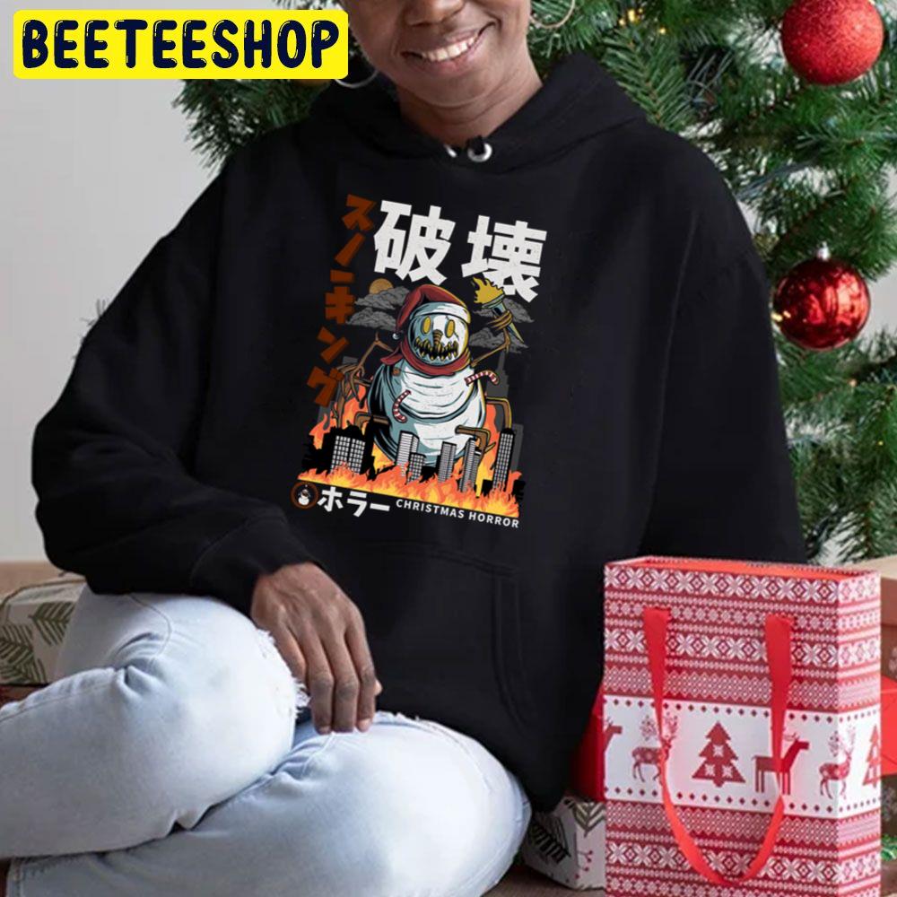 Christmas Horror Movies Terrifying Snow Monster Trending Unisex Hoodie Christmas Horror Movies Terrifying Snow Monster Trending Unisex Hoodie