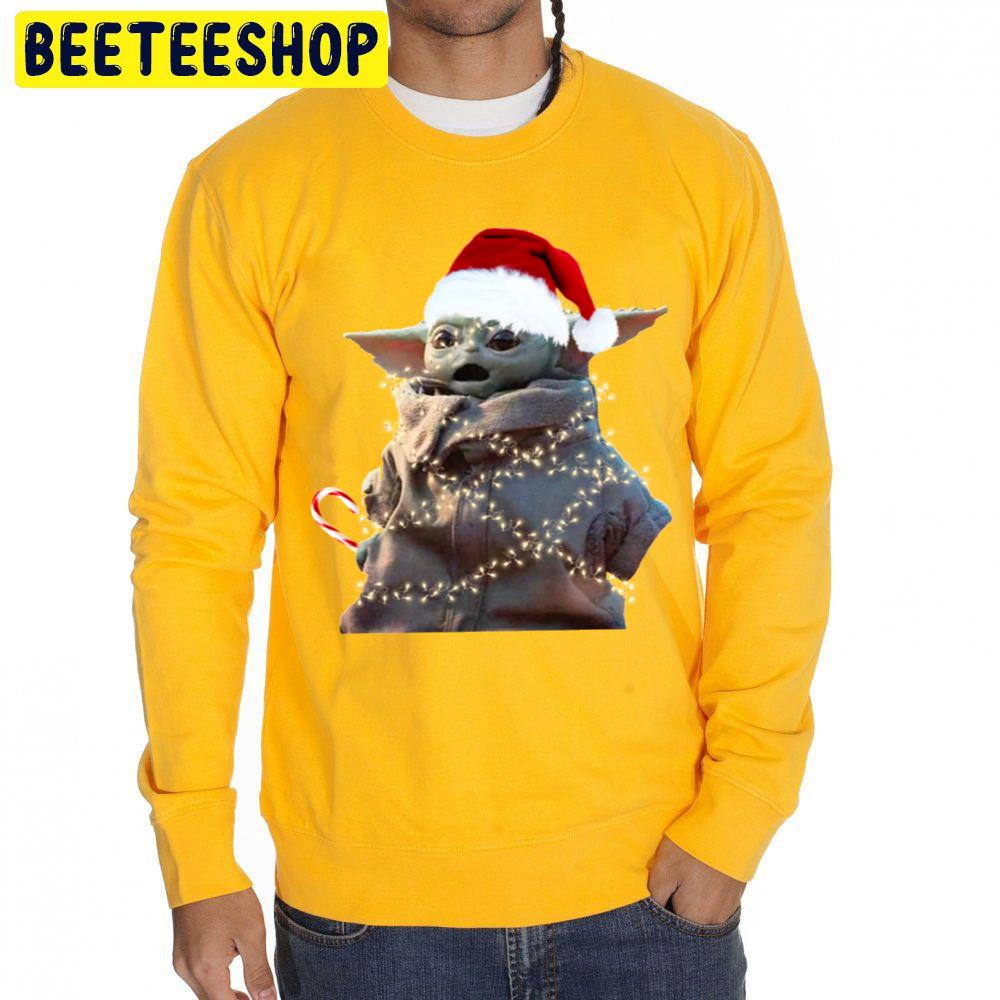 Christmas Light Around Yoda Merry Christmas Trending Unisex Sweatshirt Christmas Light Around Yoda Merry Christmas Trending Unisex Sweatshirt