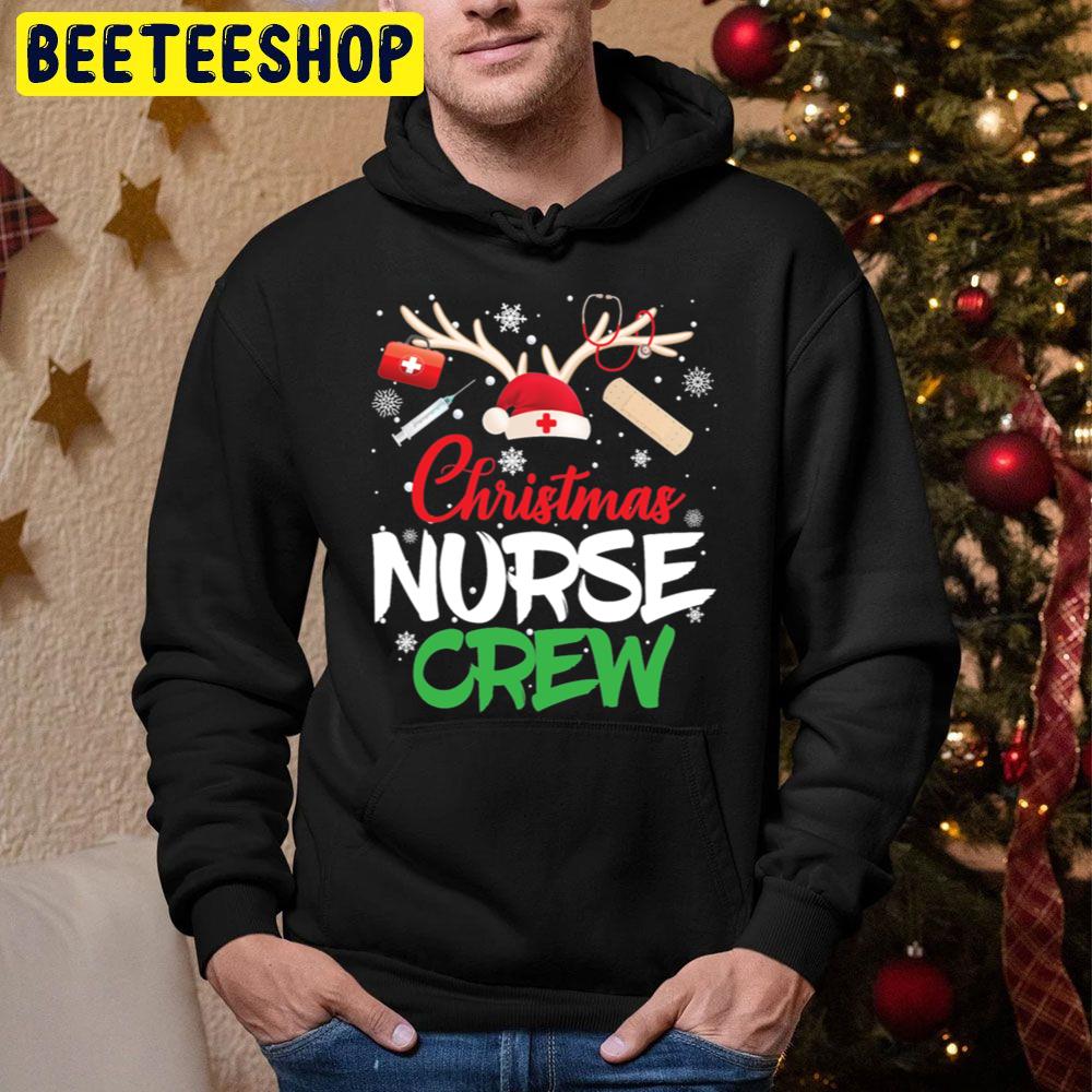 Christmas Nurse Crew Funny Xmas Trending Unisex Hoodie Christmas Nurse Crew Funny Xmas Trending Unisex Hoodie
