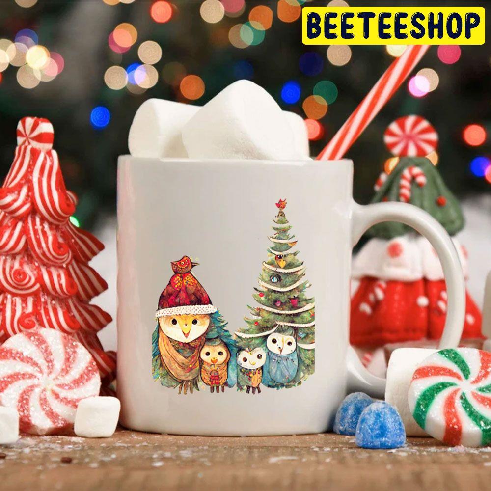 Christmas Owl Family Trending Unisex Hoodie Christmas Owl Family Trending Unisex Hoodie
