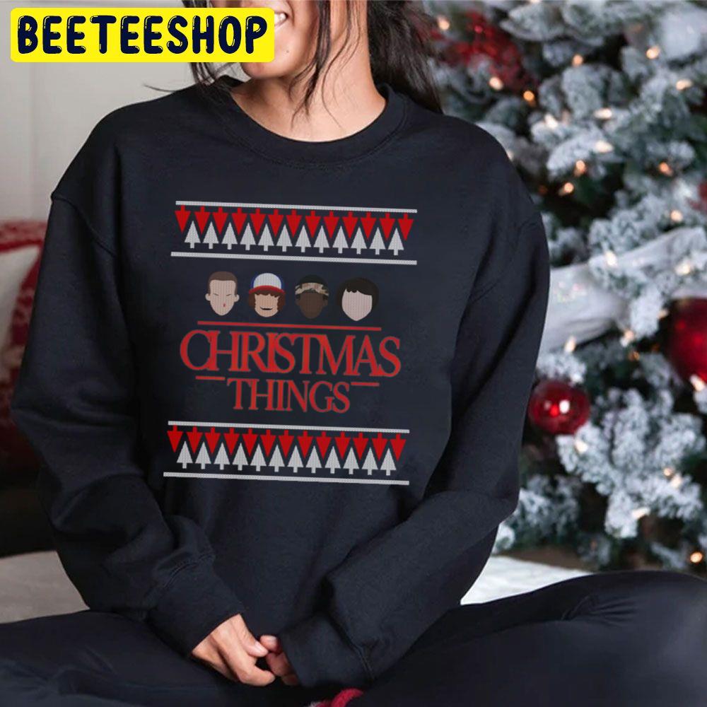 Christmas Things Funny Parody Stranger Things Film Trending Unisex Hoodie Christmas Things Funny Parody Stranger Things Film Trending Unisex Hoodie
