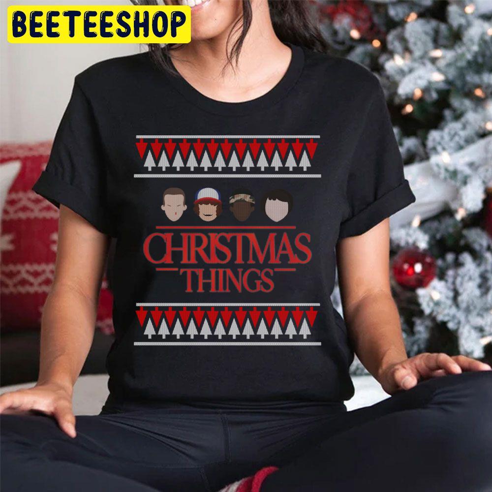 Christmas Things Funny Parody Stranger Things Film Trending Unisex Hoodie Christmas Things Funny Parody Stranger Things Film Trending Unisex Hoodie