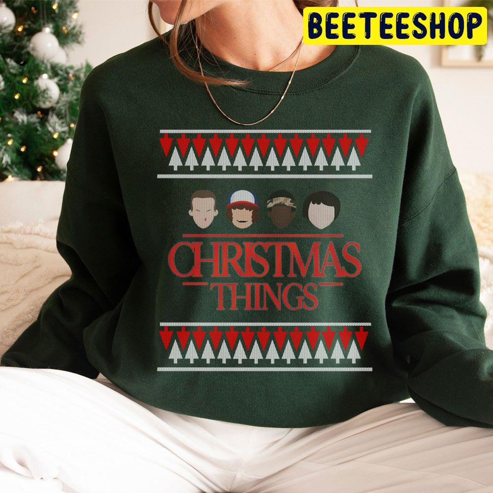 Christmas Things Funny Parody Stranger Things Film Trending Unisex Hoodie Christmas Things Funny Parody Stranger Things Film Trending Unisex Hoodie