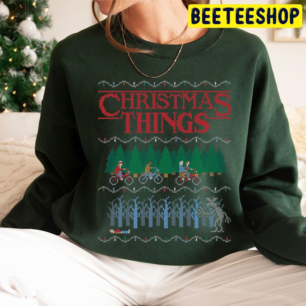 Christmas Things Stranger Things 4 Style Trending Unisex Hoodie Christmas Things Stranger Things 4 Style Trending Unisex Hoodie