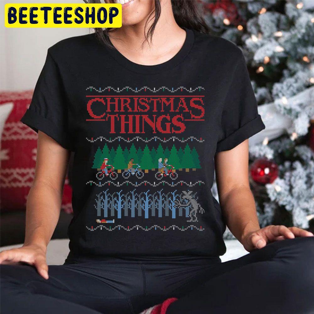Christmas Things Stranger Things 4 Style Trending Unisex Hoodie Christmas Things Stranger Things 4 Style Trending Unisex Hoodie