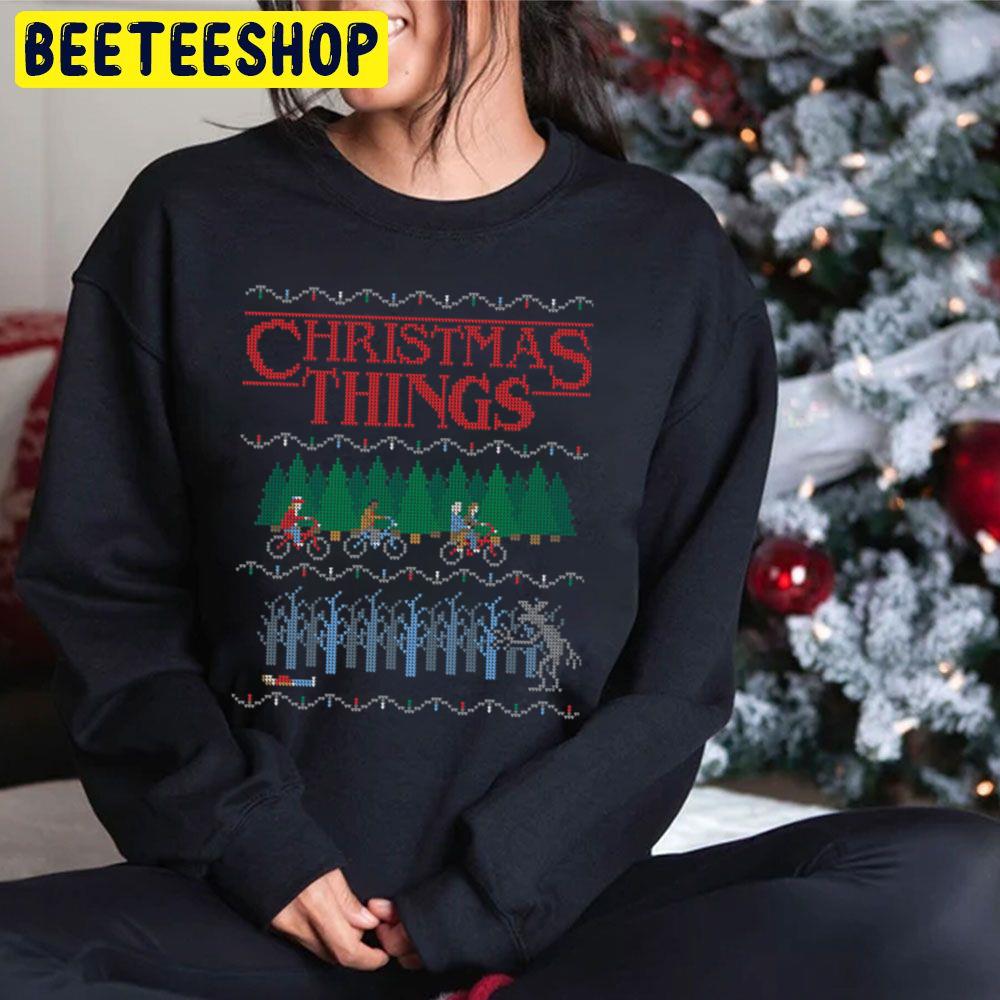 Christmas Things Stranger Things 4 Style Trending Unisex Hoodie Christmas Things Stranger Things 4 Style Trending Unisex Hoodie