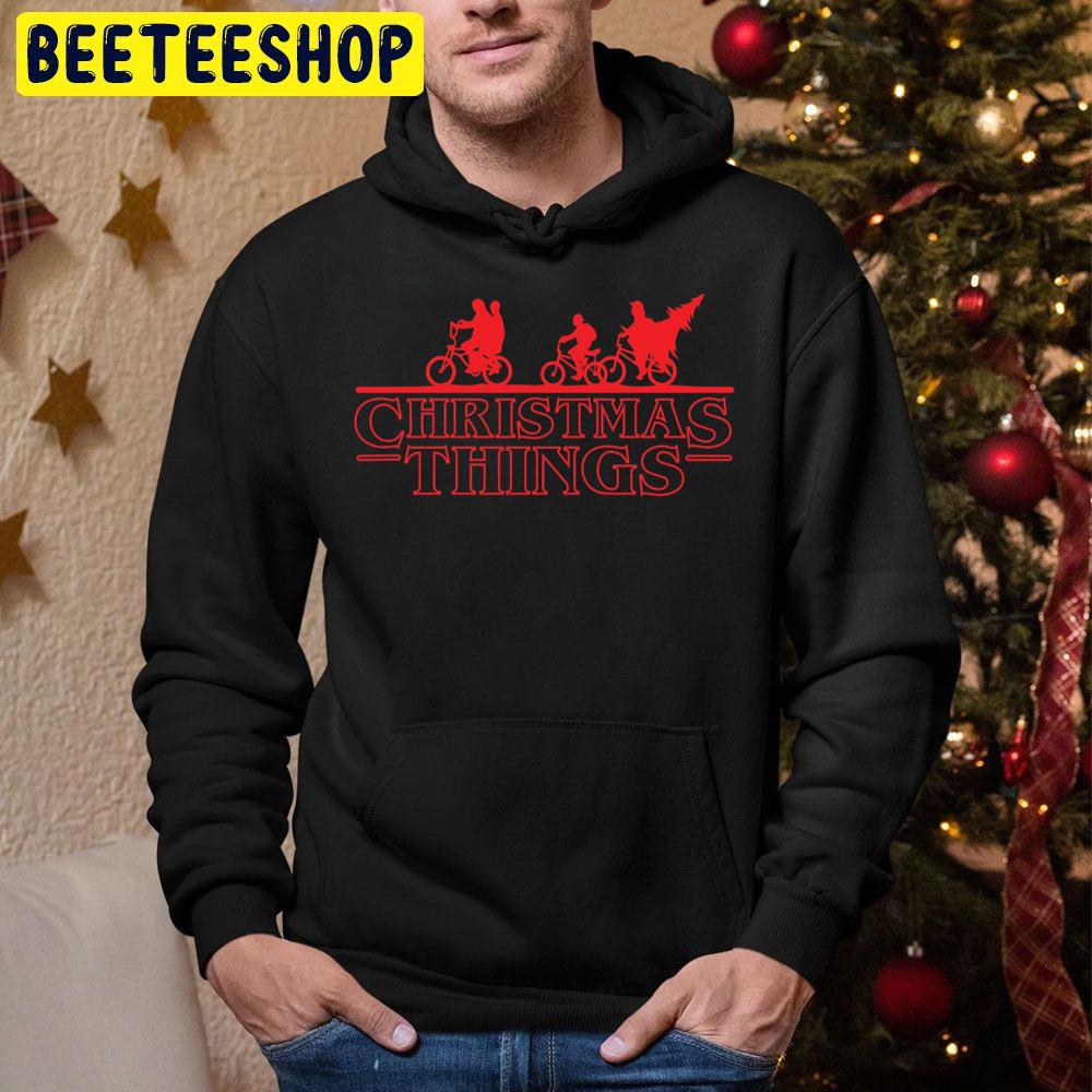 Christmas Things Tranger Things Movie Trending Unisex Hoodie Christmas Things Tranger Things Movie Trending Unisex Hoodie