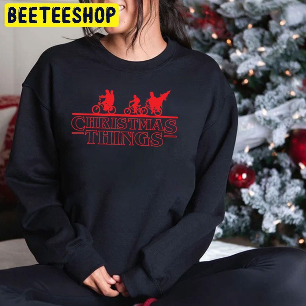 Christmas Things Tranger Things Movie Trending Unisex Hoodie Christmas Things Tranger Things Movie Trending Unisex Hoodie