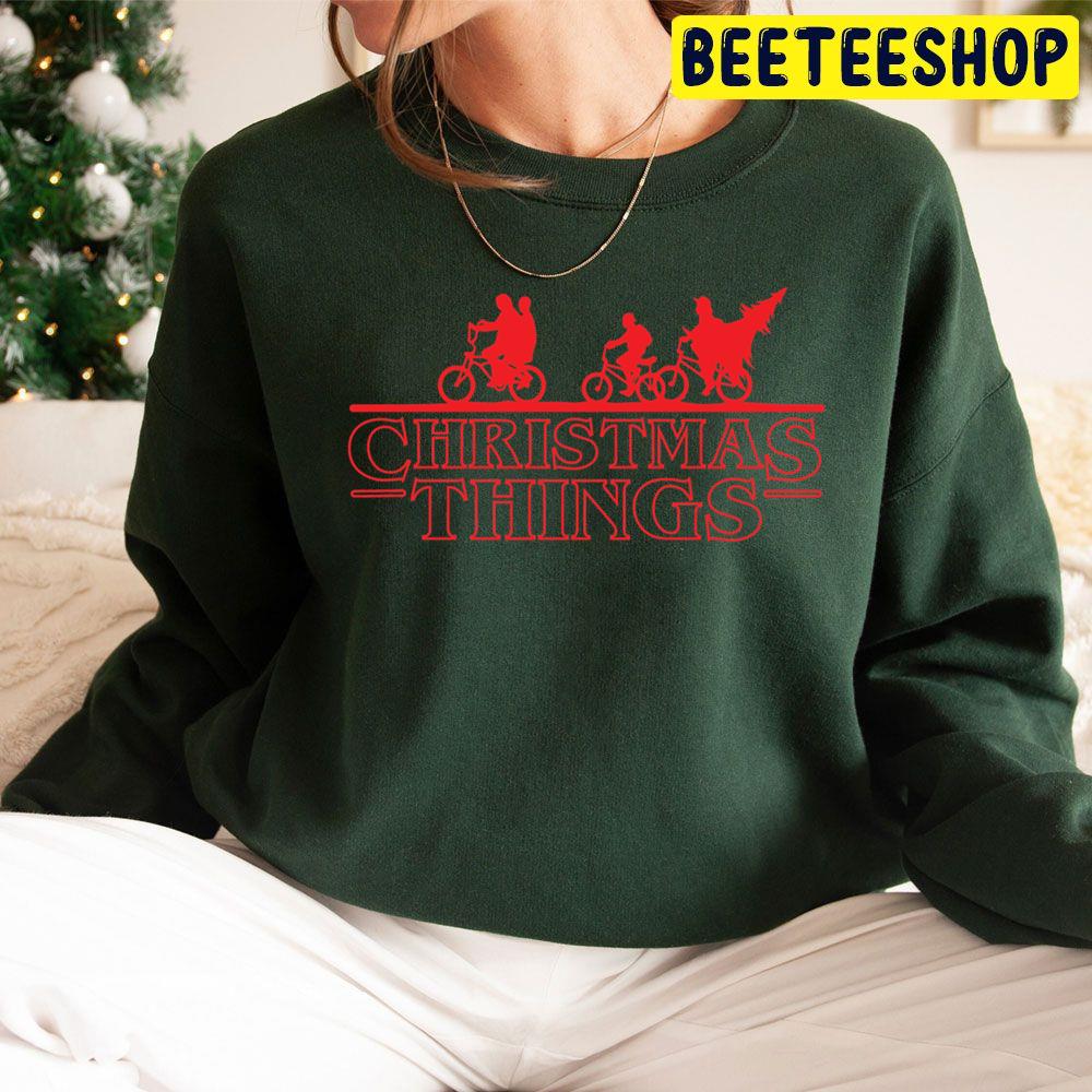 Christmas Things Tranger Things Movie Trending Unisex Hoodie Christmas Things Tranger Things Movie Trending Unisex Hoodie