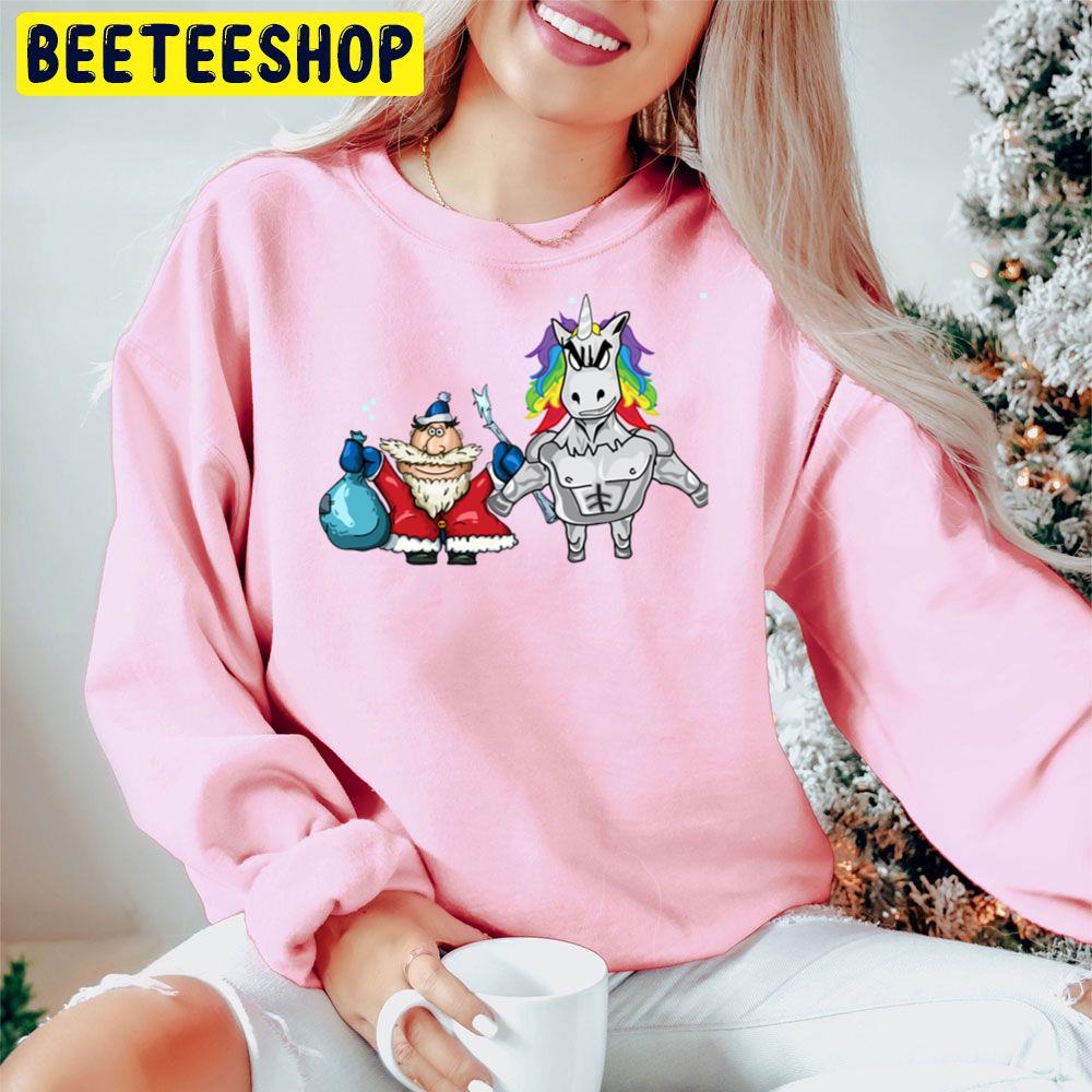 Christmas Unicorn And Santar Clau Trending Unisex Hoodie Christmas Unicorn And Santar Clau Trending Unisex Hoodie