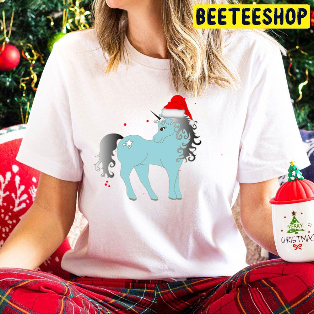 Christmas Unicorn Wear Santa Hat Trending Unisex Hoodie Christmas Unicorn Wear Santa Hat Trending Unisex Hoodie