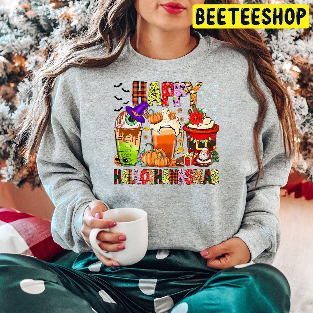 Coffee Halloween Thanksgiving Christmas Happy Hallothanksmas Trending Unisex Hoodie Coffee Halloween Thanksgiving Christmas Happy Hallothanksmas Trending Unisex Hoodie