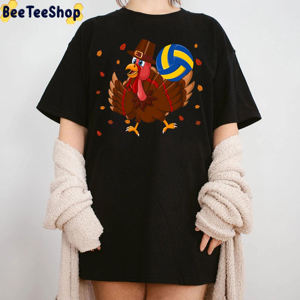 Cool Turkey Playing Volleyball Thanksgiving Day Trending Unisex Sweatshirt Cool Turkey Playing Volleyball Thanksgiving Day Trending Unisex Sweatshirt