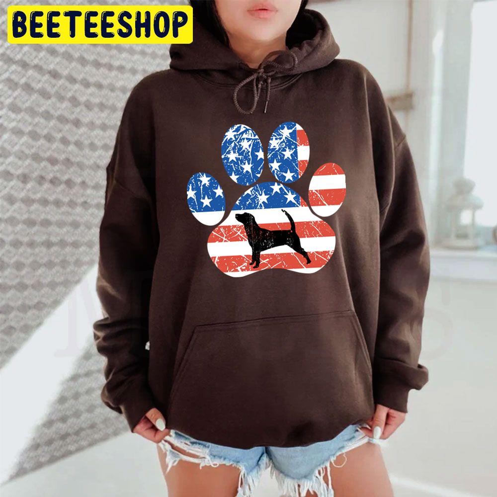 Corgi Dog American Flag Dog Paw Trending Unisex Hoodie Corgi Dog American Flag Dog Paw Trending Unisex Hoodie