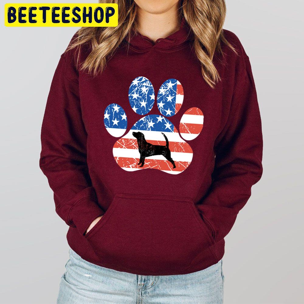 Corgi Dog American Flag Dog Paw Trending Unisex Hoodie Corgi Dog American Flag Dog Paw Trending Unisex Hoodie