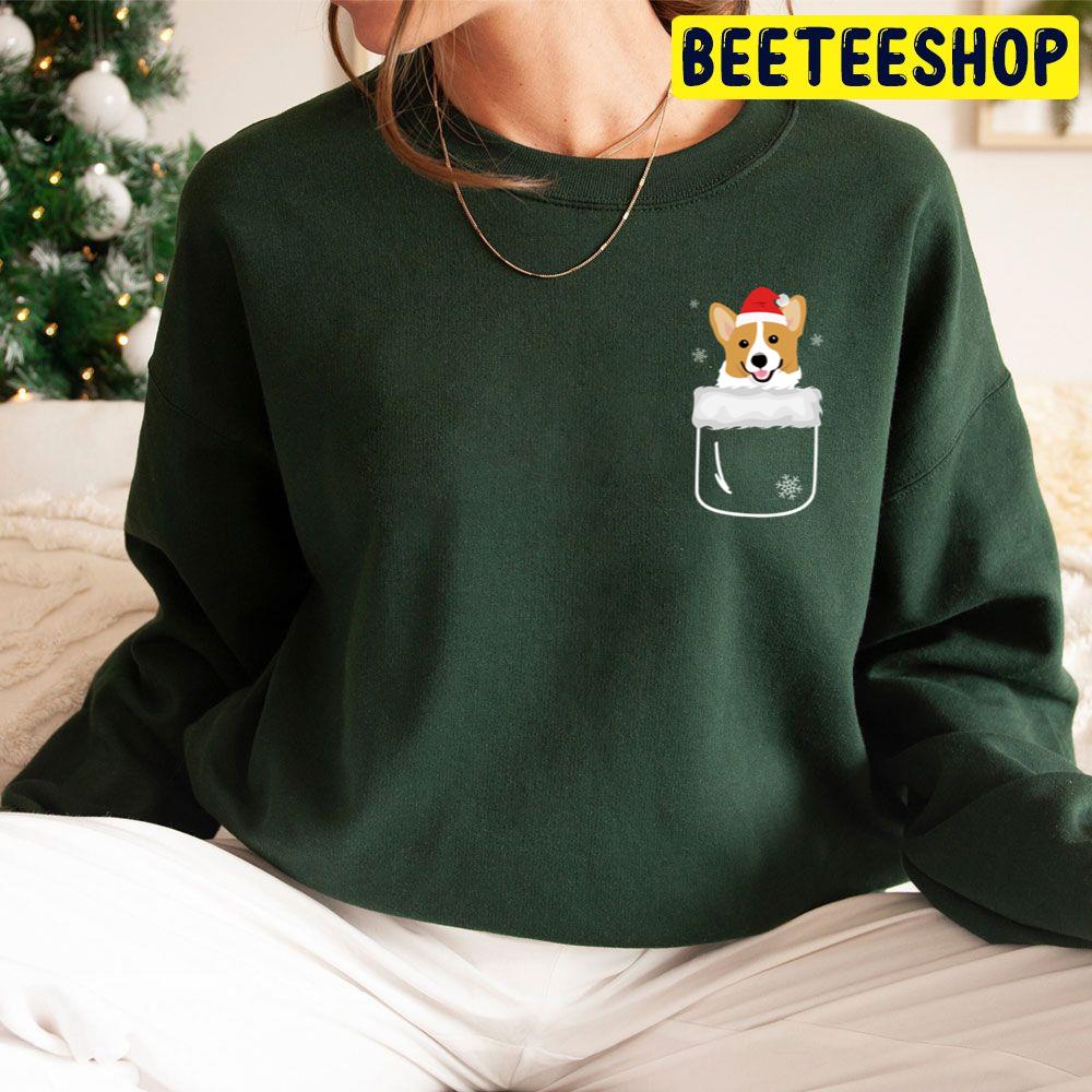 Corgi In Your Front Pocket Funny Christmas Trending Unisex Hoodie Corgi In Your Front Pocket Funny Christmas Trending Unisex Hoodie
