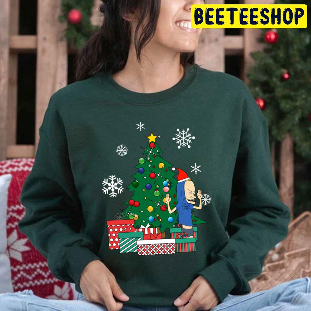 Cornholio Around The Christmas Tree Trending Unisex Hoodie Cornholio Around The Christmas Tree Trending Unisex Hoodie