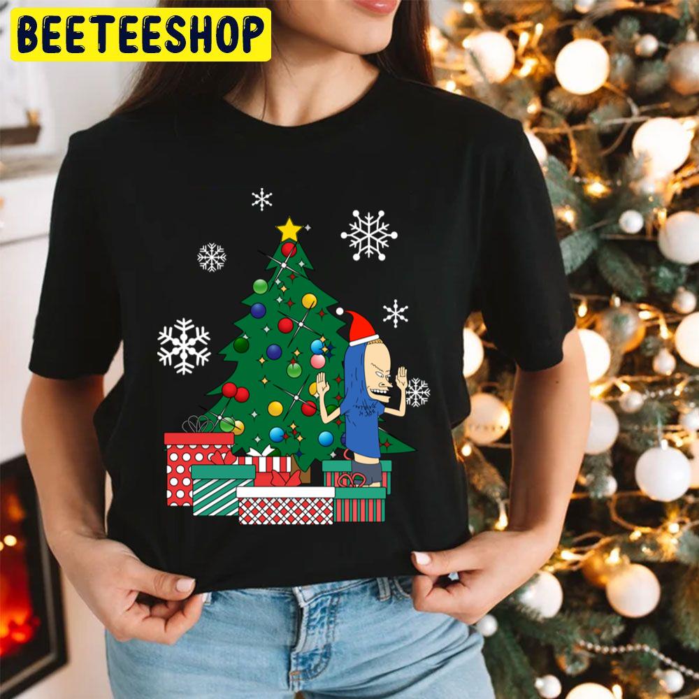 Cornholio Around The Christmas Tree Trending Unisex Hoodie Cornholio Around The Christmas Tree Trending Unisex Hoodie