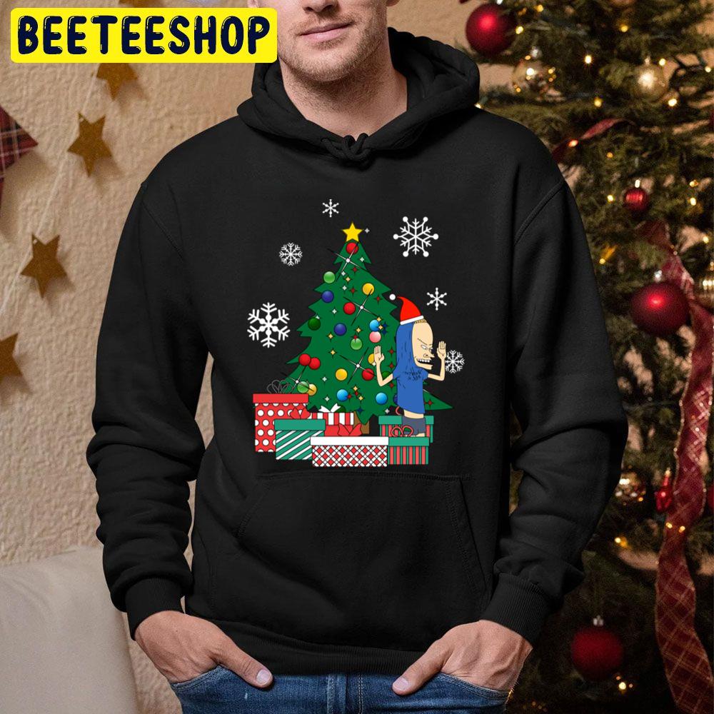 Cornholio Around The Christmas Tree Trending Unisex Hoodie Cornholio Around The Christmas Tree Trending Unisex Hoodie