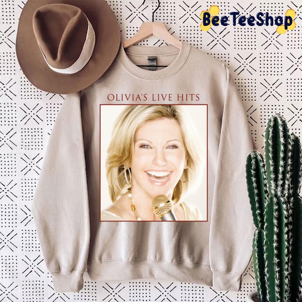Cover Art Olivia's Live Hits Happy Face Vintage Trending Unisex Sweatshirt Cover Art Olivia's Live Hits Happy Face Vintage Trending Unisex Sweatshirt