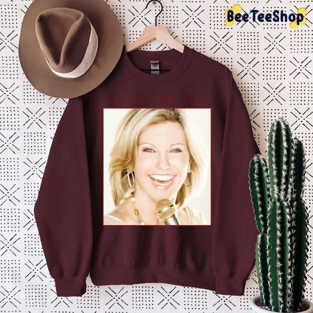 Cover Art Olivia's Live Hits Happy Face Vintage Trending Unisex Sweatshirt Cover Art Olivia's Live Hits Happy Face Vintage Trending Unisex Sweatshirt