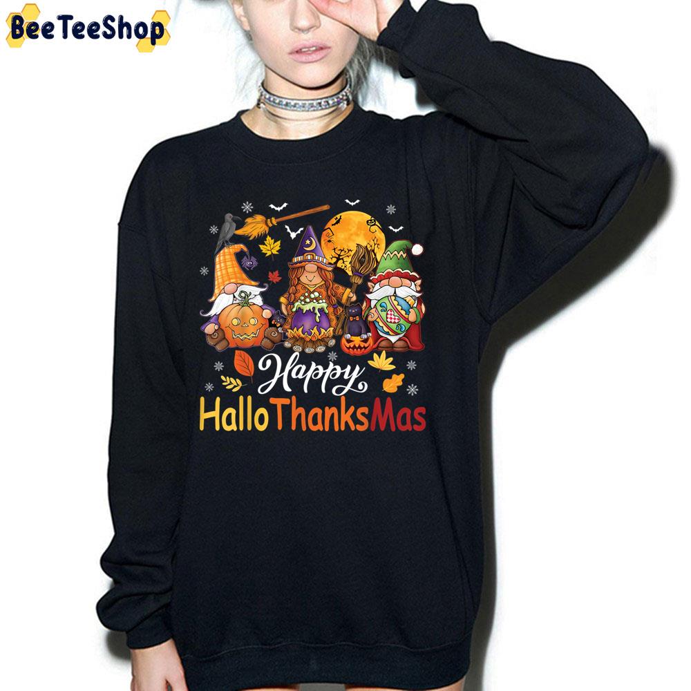 Cute Art Gnomes Happy Hallothanksmas Trending Unisex Sweatshirt Cute Art Gnomes Happy Hallothanksmas Trending Unisex Sweatshirt