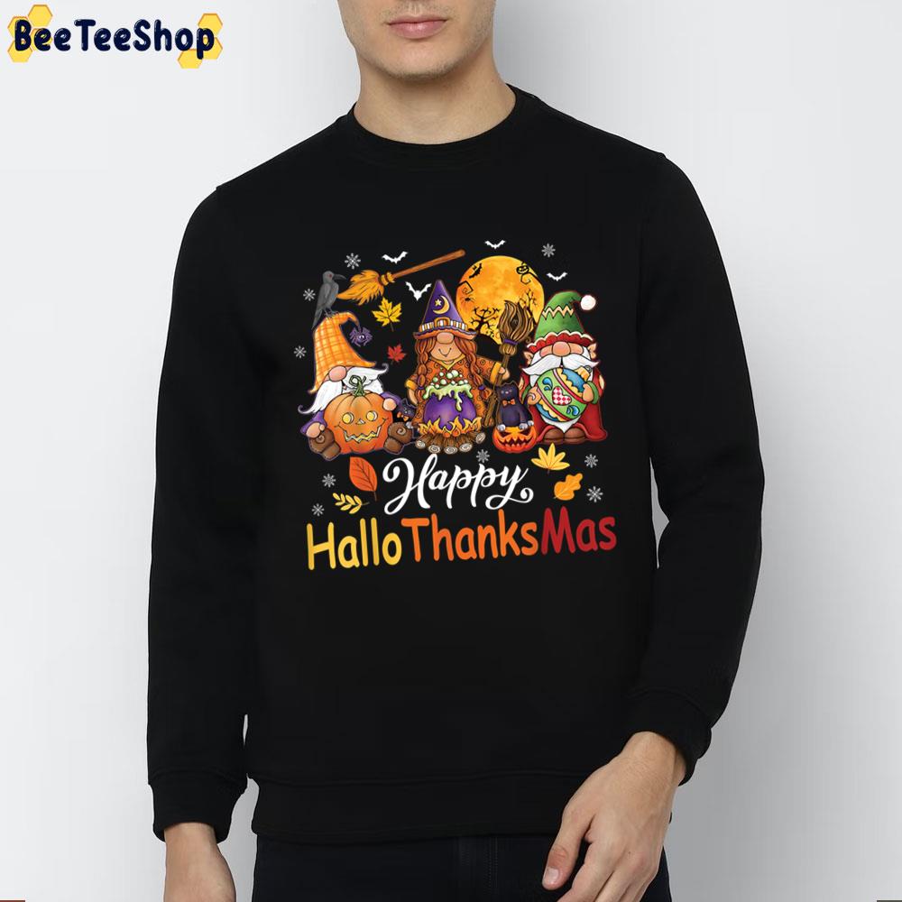 Cute Art Gnomes Happy Hallothanksmas Trending Unisex Sweatshirt Cute Art Gnomes Happy Hallothanksmas Trending Unisex Sweatshirt