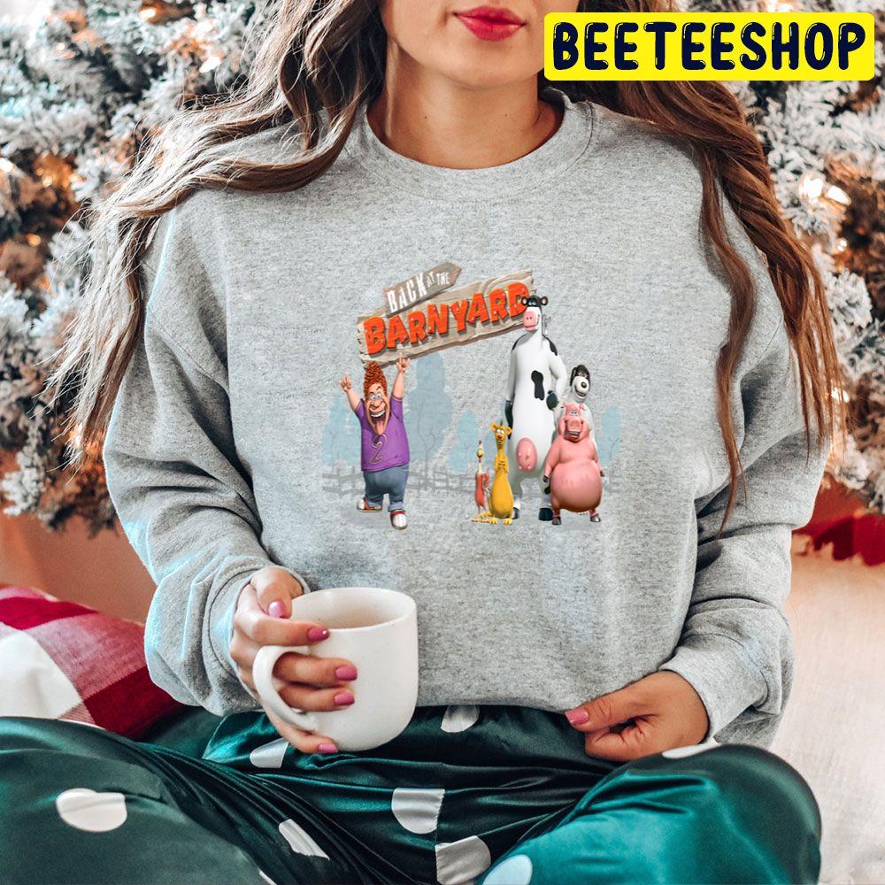 Cute Back At The Barnyard Characters Trending Unisex Hoodie Cute Back At The Barnyard Characters Trending Unisex Hoodie