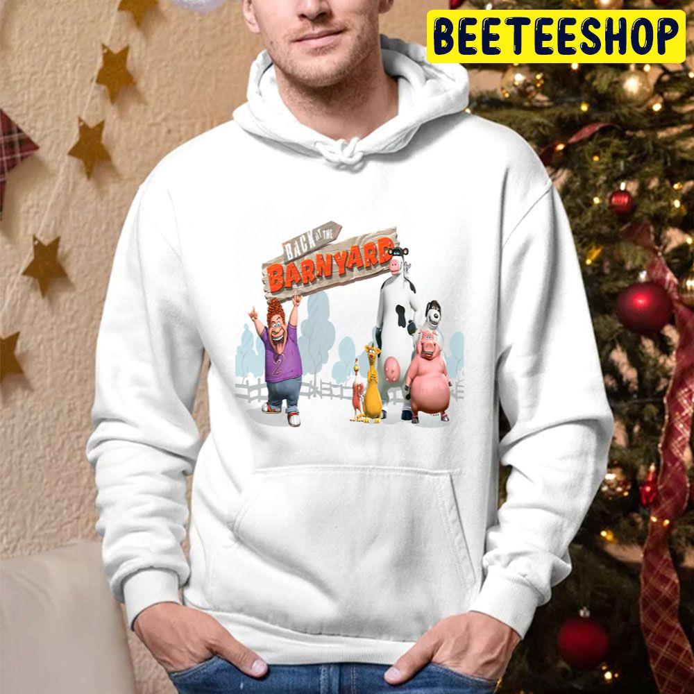 Cute Back At The Barnyard Characters Trending Unisex Hoodie Cute Back At The Barnyard Characters Trending Unisex Hoodie