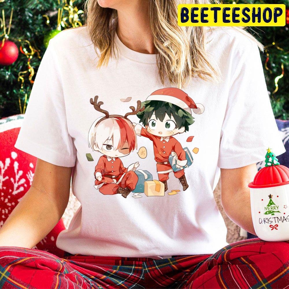 Cute Chibi My Hero Christmas Christmas Trending Unisex Hoodie Cute Chibi My Hero Christmas Christmas Trending Unisex Hoodie