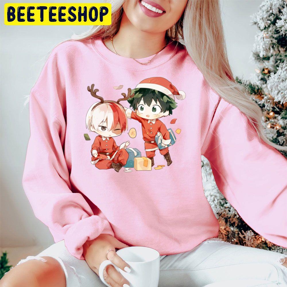 Cute Chibi My Hero Christmas Christmas Trending Unisex Hoodie Cute Chibi My Hero Christmas Christmas Trending Unisex Hoodie