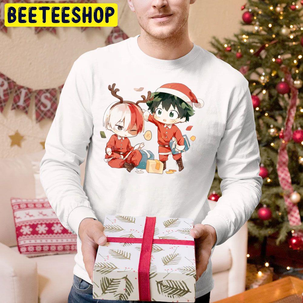 Cute Chibi My Hero Christmas Christmas Trending Unisex Hoodie Cute Chibi My Hero Christmas Christmas Trending Unisex Hoodie