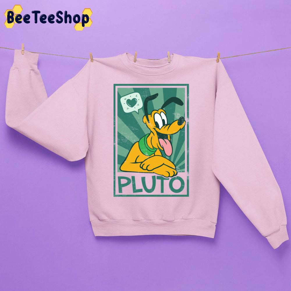 Cute Dog Pluto With Heart Trending Unisex Sweatshirt Cute Dog Pluto With Heart Trending Unisex Sweatshirt
