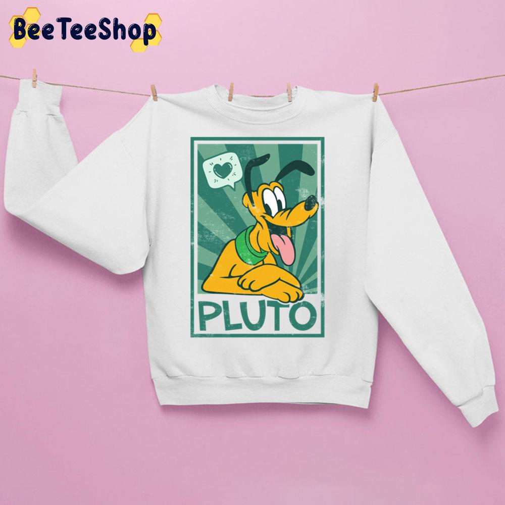 Cute Dog Pluto With Heart Trending Unisex Sweatshirt Cute Dog Pluto With Heart Trending Unisex Sweatshirt