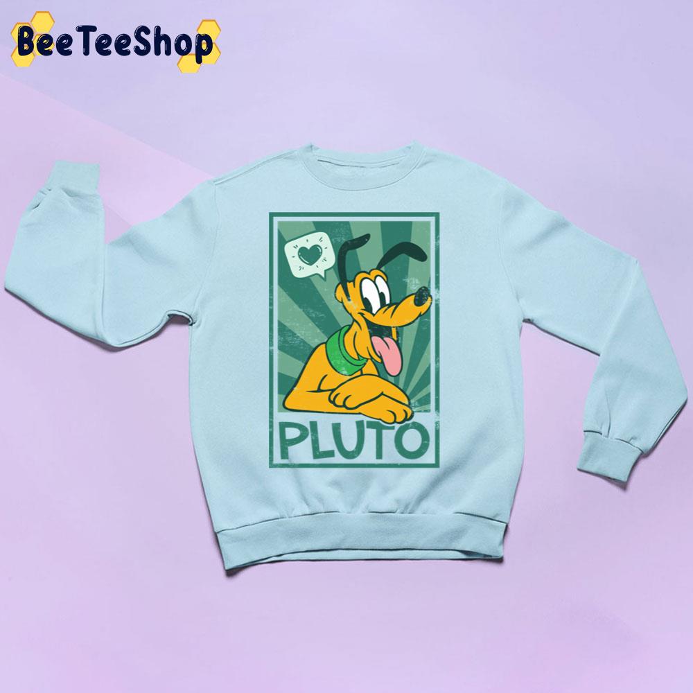 Cute Dog Pluto With Heart Trending Unisex Sweatshirt Cute Dog Pluto With Heart Trending Unisex Sweatshirt