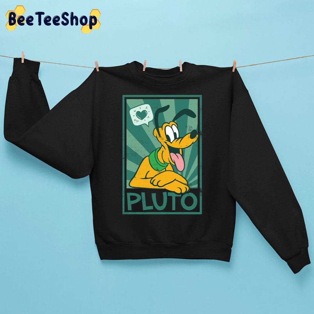Cute Dog Pluto With Heart Trending Unisex Sweatshirt Cute Dog Pluto With Heart Trending Unisex Sweatshirt